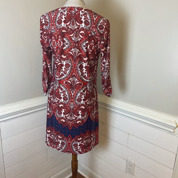 New Directions Baroque Floral Dress S FREE SHIP - Picture 3 of 4